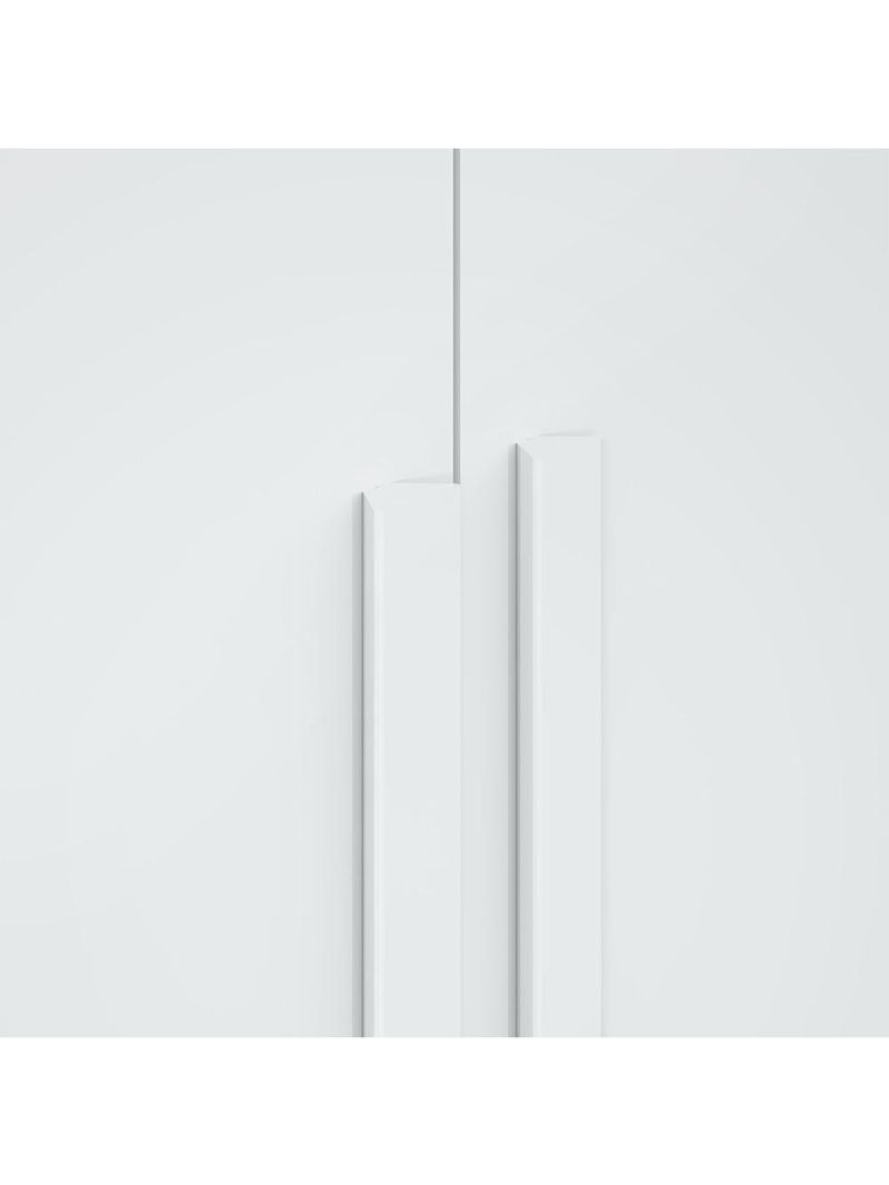 Guarda-roupa Casal Easy Slim 8 Portas Com Espelho Branco