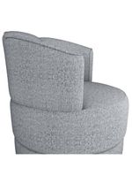 Poltrona Base Giratória Marselha Linho Vancouver Milani Store Cinza