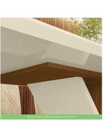 Conjunto Sala de Jantar Mesa 160cm Tampo MDF 6 Cadeiras Lupita Casa 812 Nature com Off White e Linho