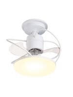 Ventilador De Teto Treviso Branco Elegance Led Contrl Remoto