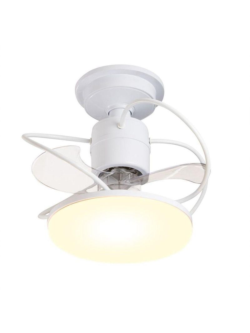 Ventilador De Teto Treviso Branco Elegance Led Contrl Remoto