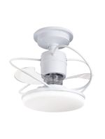 Ventilador De Teto Treviso Branco Elegance Led Contrl Remoto