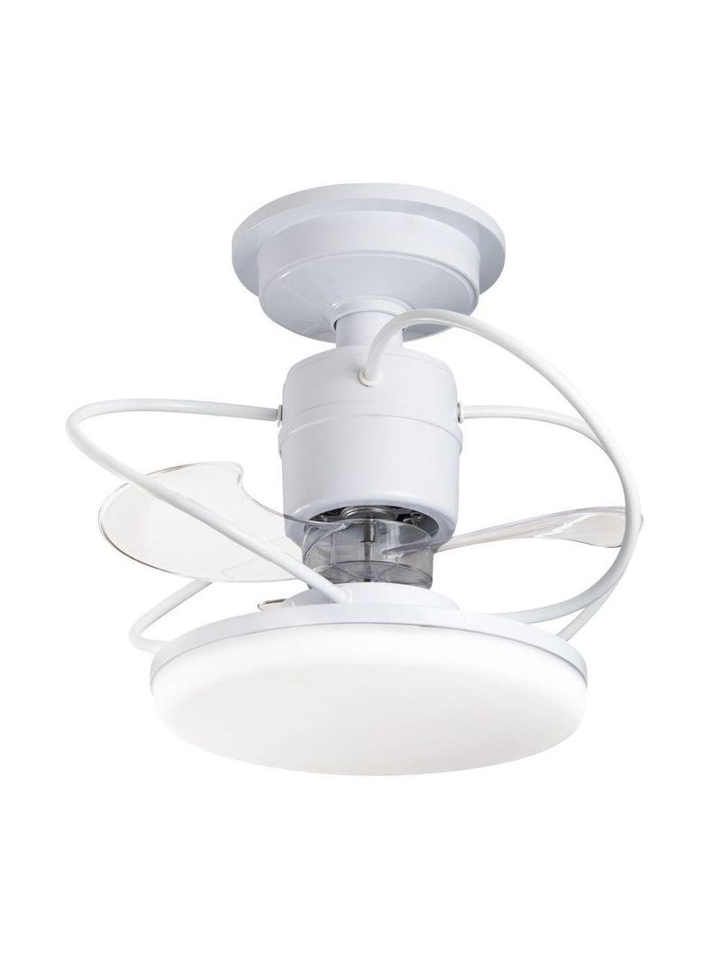 Ventilador De Teto Treviso Branco Elegance Led Contrl Remoto