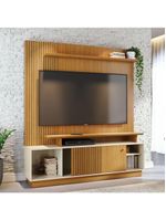 Estante Home TV 75" Polegadas 160cm 1 Porta Ares Madetec Cinamomo/Off White