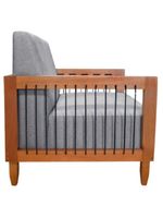 Poltrona Decorativa Lorena – Sala de Estar, Recepção, Escritório | Linho Cinza