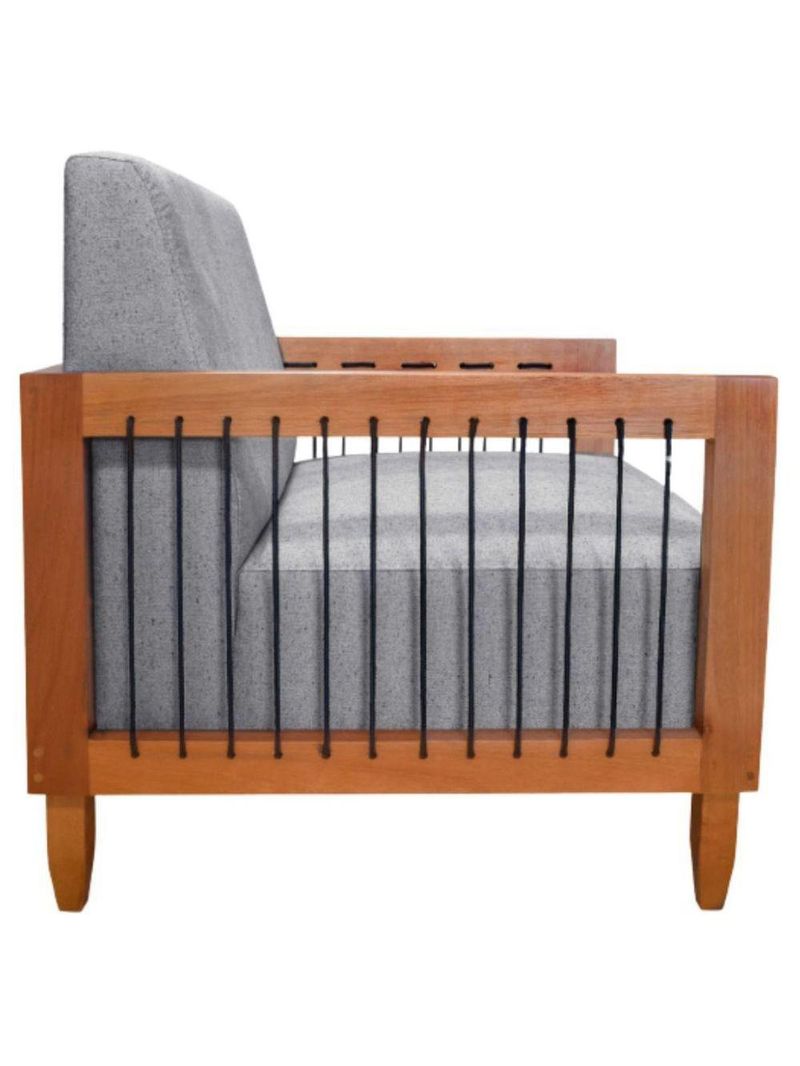 Poltrona Decorativa Lorena – Sala de Estar, Recepção, Escritório | Linho Cinza