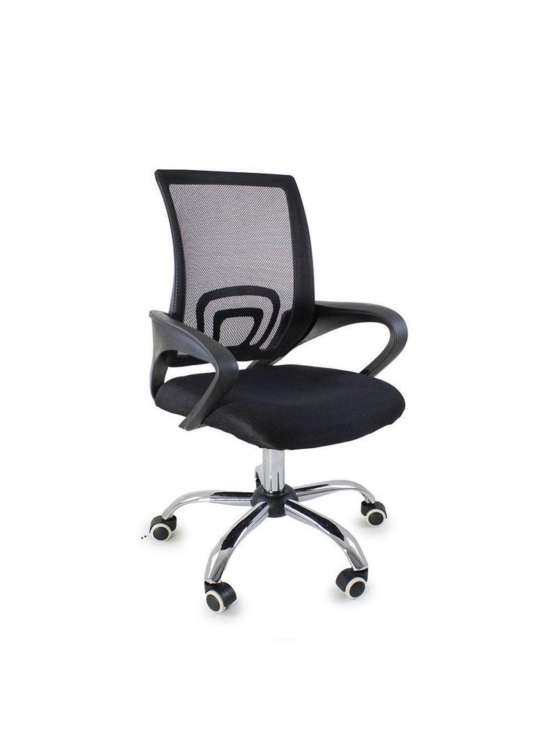 Cadeira De Escritório Begonia Tela Mesh Ergonômica Giratória Preto