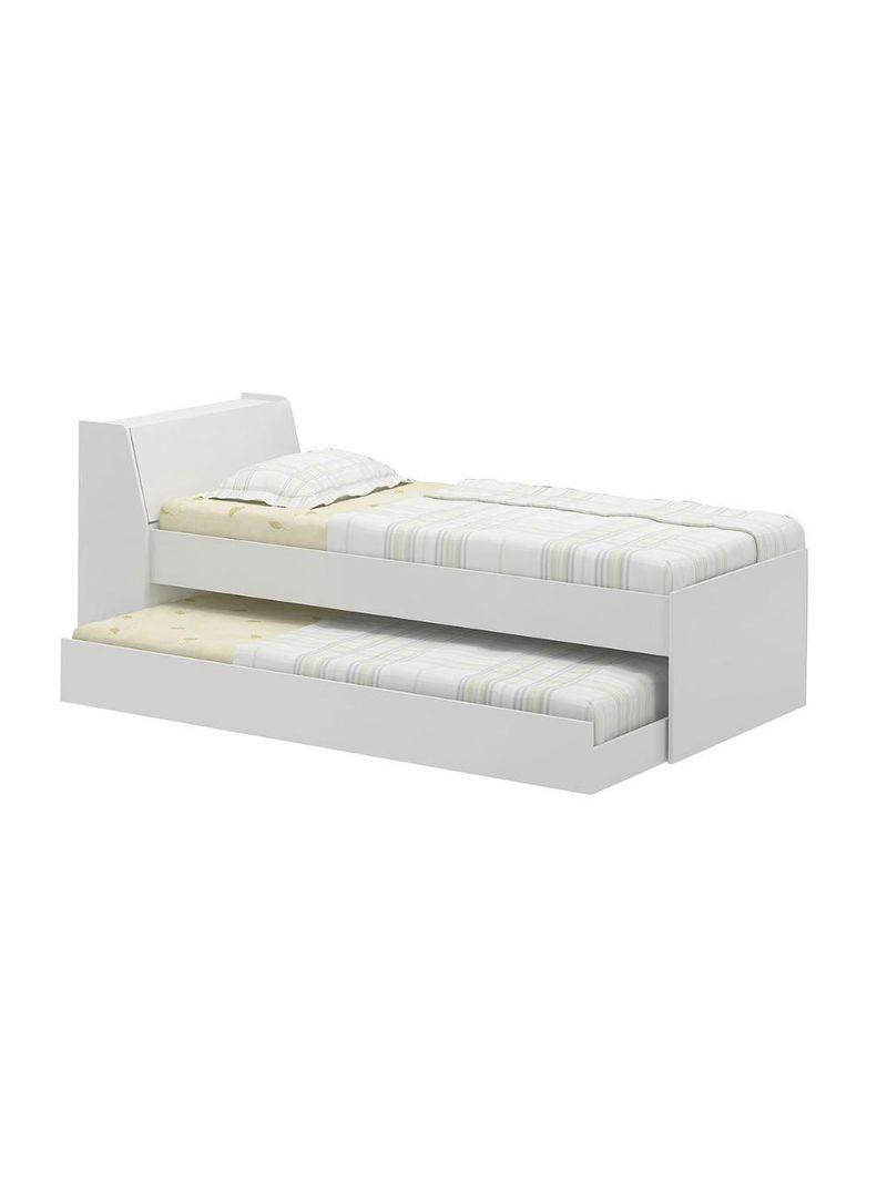 Cama Solteiro Bicama BB-28 Branco Ditália