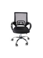 Cadeira De Escritório Begonia Tela Mesh Ergonômica Giratória Preto