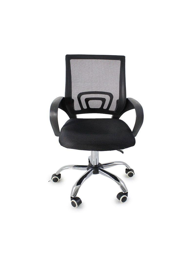 Cadeira De Escritório Begonia Tela Mesh Ergonômica Giratória Preto