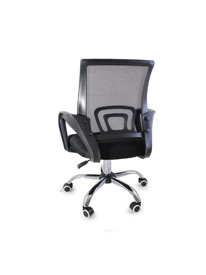 Cadeira De Escritório Begonia Tela Mesh Ergonômica Giratória Preto