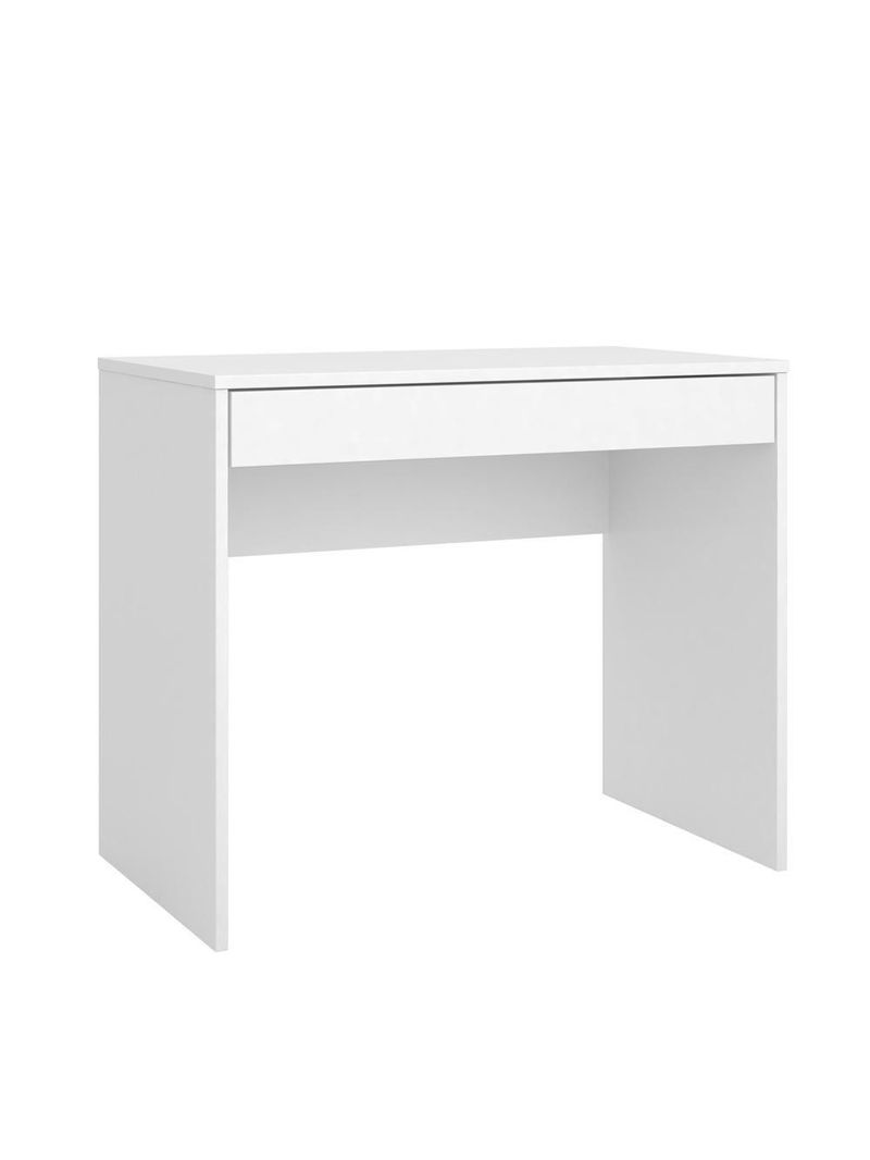 Escrivaninha Com 1 Gaveta Facility Branco Branco