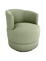 Poltrona Base Giratoria Marselha Boucle F494 Milani Store Oliva