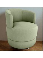 Poltrona Base Giratoria Marselha Boucle F494 Milani Store Oliva