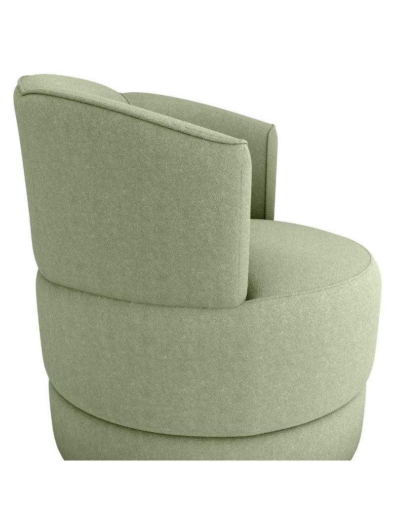 Poltrona Base Giratoria Marselha Boucle F494 Milani Store Oliva