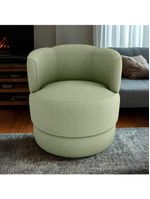 Poltrona Base Giratoria Marselha Boucle F494 Milani Store Oliva