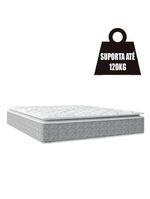 Cama Box Baú Casal Colchão Molas Pillow Top 138X188X74Cm