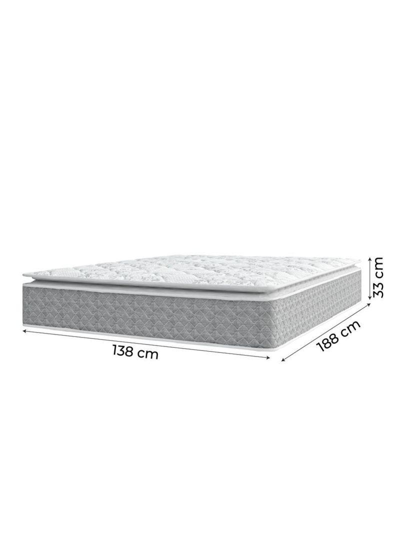 Cama Box Baú Casal Colchão Molas Pillow Top 138X188X74Cm