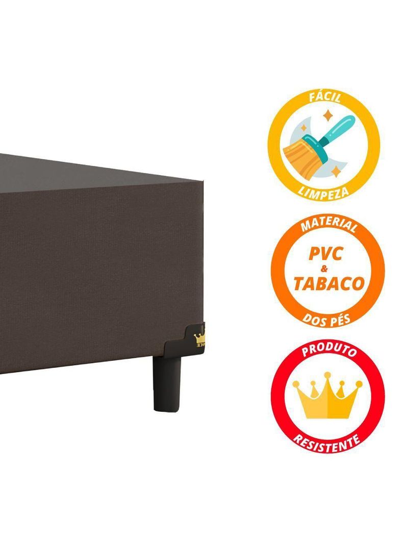 Cama Box Baú Casal 1,38m Colchão Molas Ensacadas 30cm Love Story 138x188x71cm única