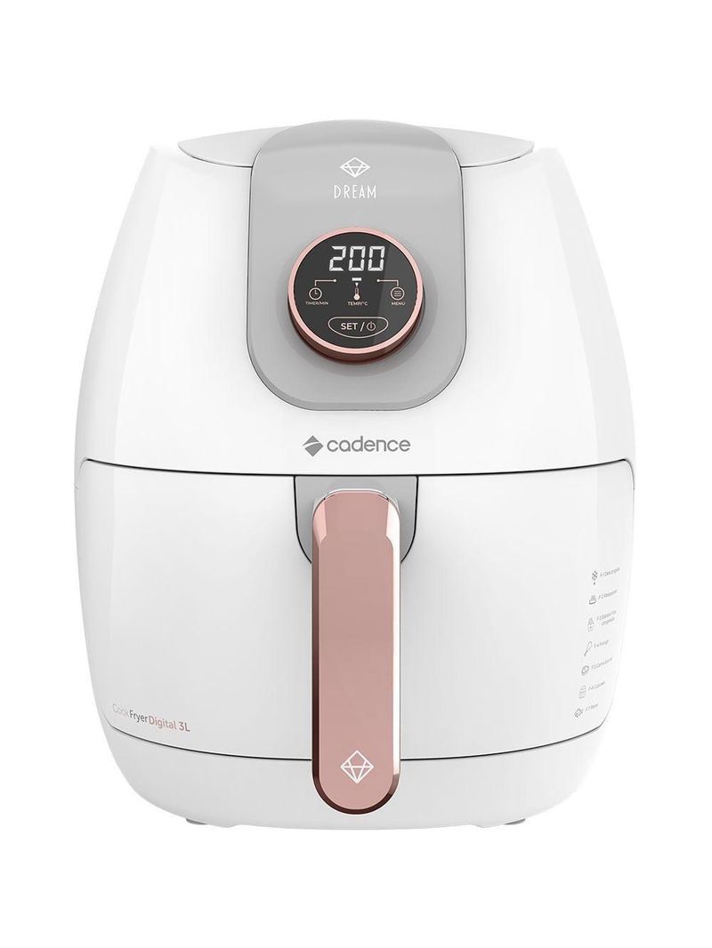 Kit Cadence Dream Rosé Gold – Fritadeira + Cafeteira + Sanduicheira – 127V