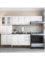 Armário Cozinha Completa Itatiaia Tarsila de Aço 13 Portas 2 Gavetas Branco