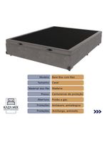 Cama Box Casal Baú Colchão Ortobom Elegant Molas Ensacadas