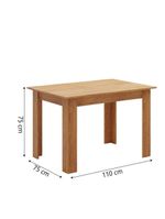 Conjunto De Mesa Sala De Jantar 1,10m 4 Cadeiras Place Veludo Viero Madeirado/marfim