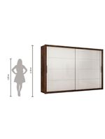 Guarda Roupas Casal Imperador Zanzini Jacarandá