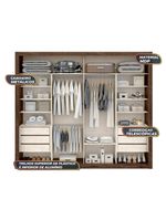 Guarda Roupas Casal Imperador Zanzini Jacarandá