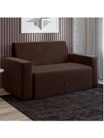 Sofá-cama 2 Lugares Pratik 5000 Mamflex Marrom Suede Marrom