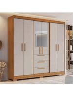 Guarda Roupas Casal  Croácia Madeirado / Off White Notável