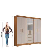 Guarda Roupas Casal  Croácia Madeirado / Off White Notável