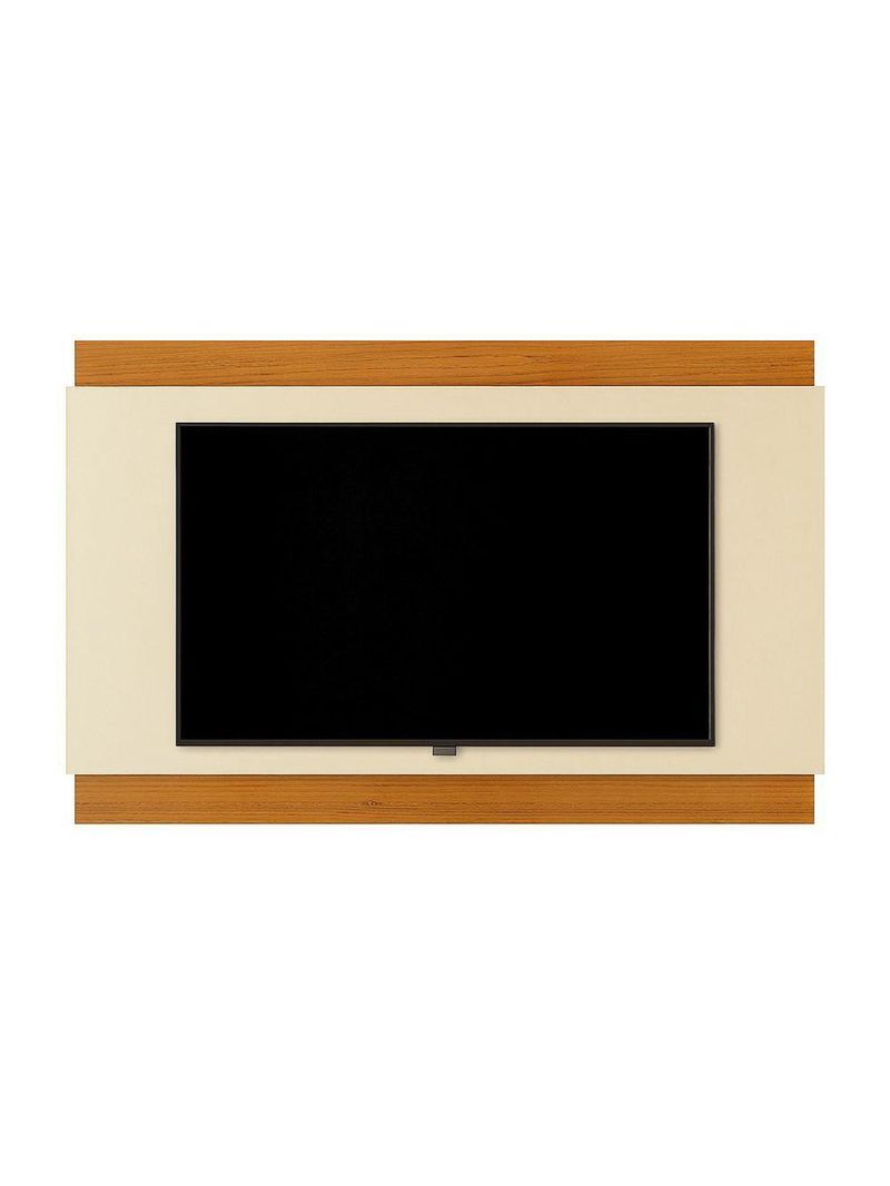 Painel Para Até 60 Polegadas 1,60m Legacy New Off White / Madeirado Edn Off White / Madeirado