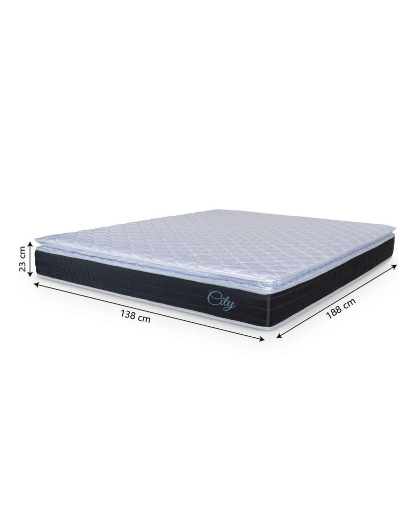 Cama Box Casal Colchão - Molas Ensacadas City Pillow Hellen
