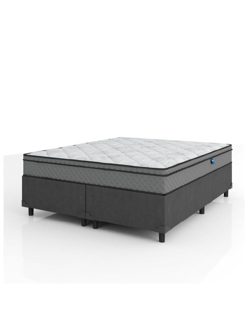 Cama Box Casal Queen Colchão Molas Ensacadas 158x198x62cm