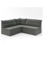 Sofá De Canto 5 Lugares Renaut Suede Cinza Mamflex Cinza