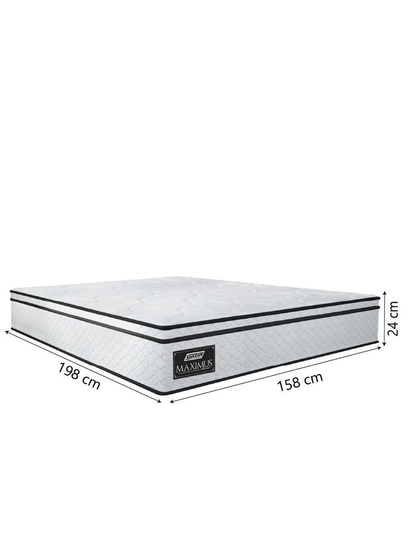 Cama Box Casal Queen Gazin Colchão Molas Ensacadas Maximus