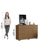 Cômoda 8 Gavetas évora Aramóveis Atacama
