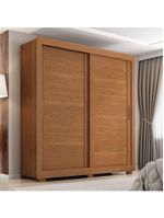 Guarda Roupas Casal 2 Portas De Correr 4 Gavetas Titanium Zanzini Madeirado