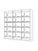 Estante Livreiro Multiuso 12 Prateleiras 1,71m Office Preto J&a Preto