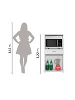 Armário Balcão Para Cozinha Multiuso Notavel  Branco