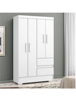 Guarda Roupas Solteiro Juvenil Branco Coimbra Aramóveis