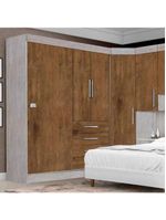 Dormitório Modulado Georgia Ja Avelã / Jequitibá P/Jequitibá