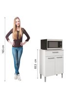 Armário De Cozinha Balcão Multiuso Kit's Paraná Branco