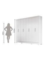 Guarda Roupas Casal 8 Portas 4 Gavetas Diplomata Moval