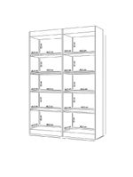 Estante Livreiro Multi 8 Prateleiras 1,71m Office Jequitiba J&a Jequitibá