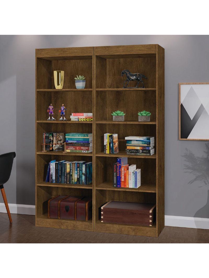 Estante Livreiro Multi 8 Prateleiras 1,71m Office Jequitiba J&a Jequitibá