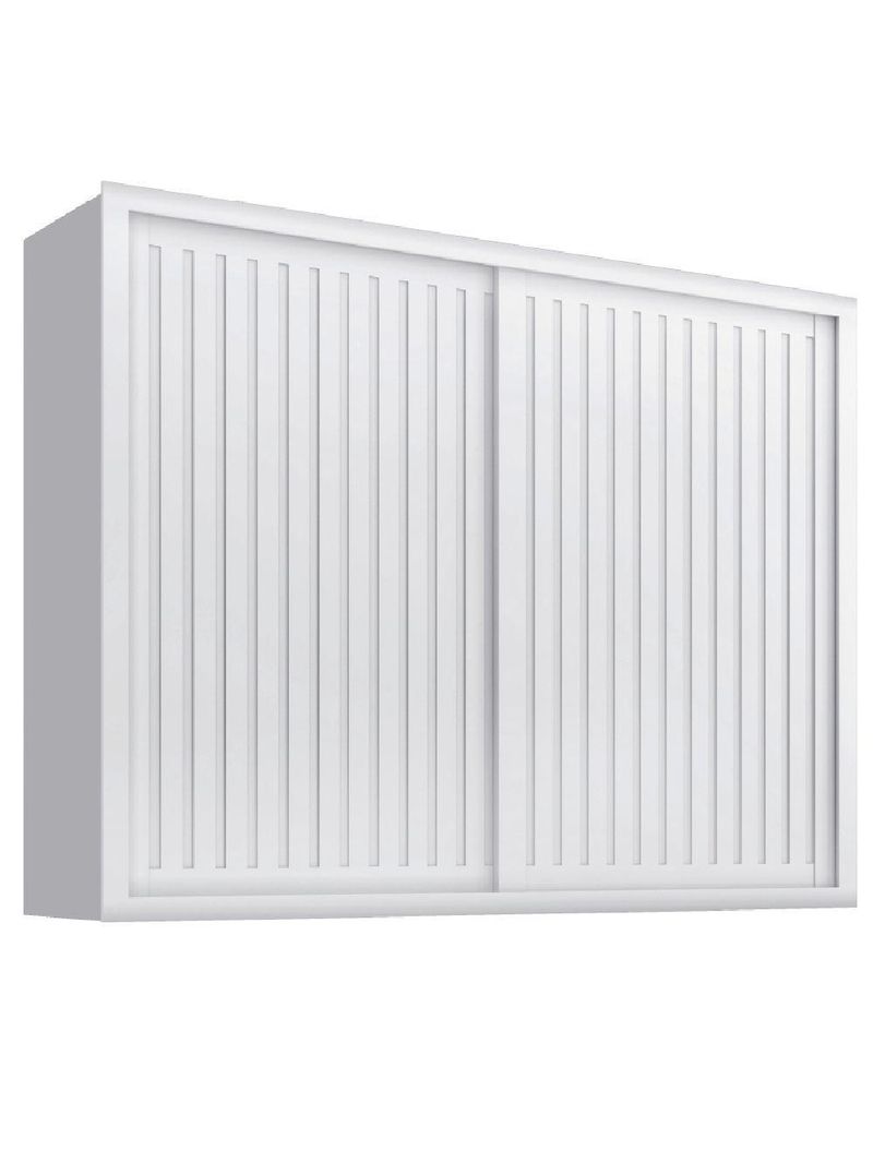 Guarda Roupas Casal Ripado 2 Portas De Correr 6 Gavetas Coliseu Zanzini Branco