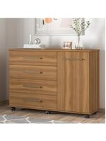 Cômoda 4 Gavetas Flora Amendola Amêndoa