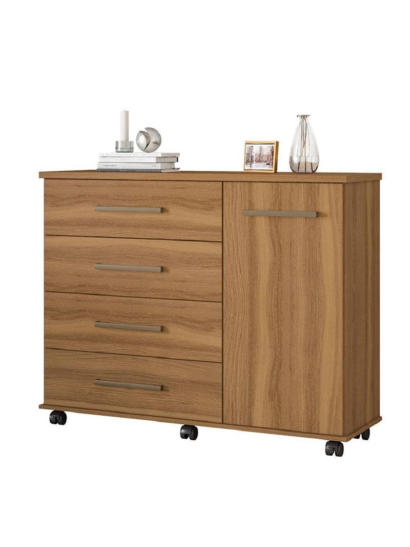 Cômoda 4 Gavetas Flora Amendola Amêndoa